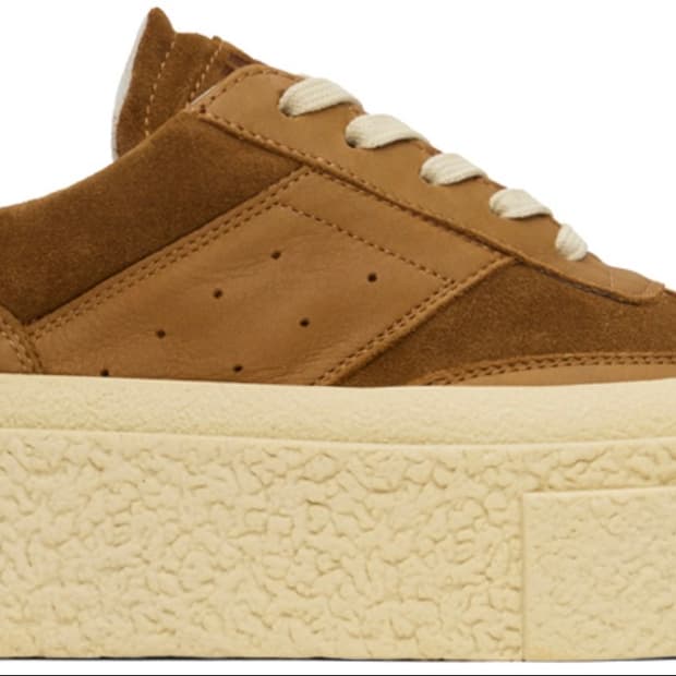 메종마르지엘라 MM6 23SS 브라운 청키 스니커즈