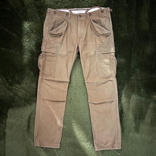 [L] 에드윈 재팬 헤비 코튼 M51 밀리터리 코튼 카고 팬츠