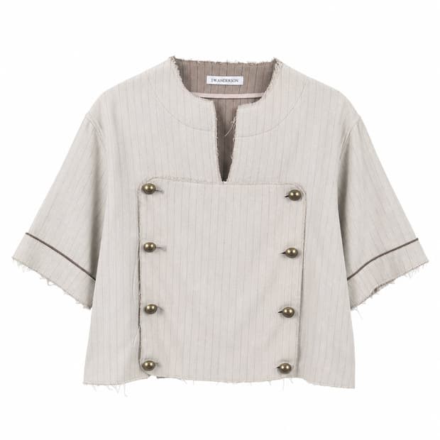 JW Anderson_Double Button Pinstripe Top