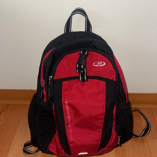 피코 레드 백팩 일본빈티지 가방 y2k 90s 베어베어 어항 빈티지 솜