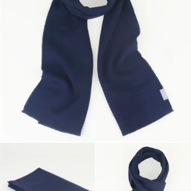 새제품 독일브랜드 프라스 fraas 울네이비 머플러