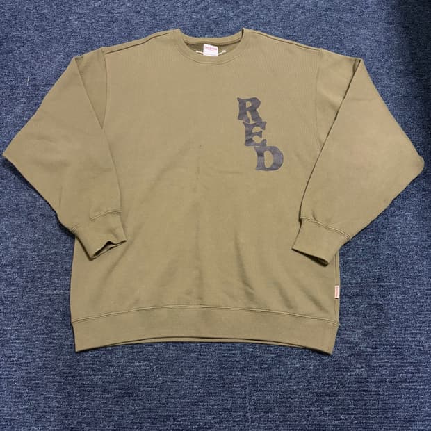 트루릴리전 카키 맨투맨