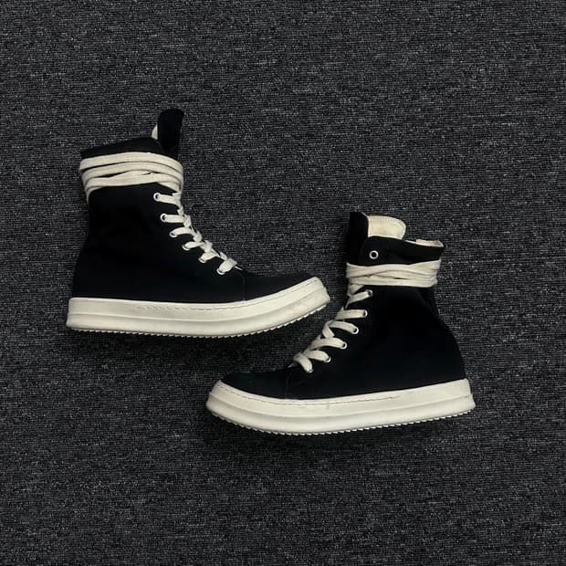 릭오웬스 다크쉐도우 하이탑 스니커즈