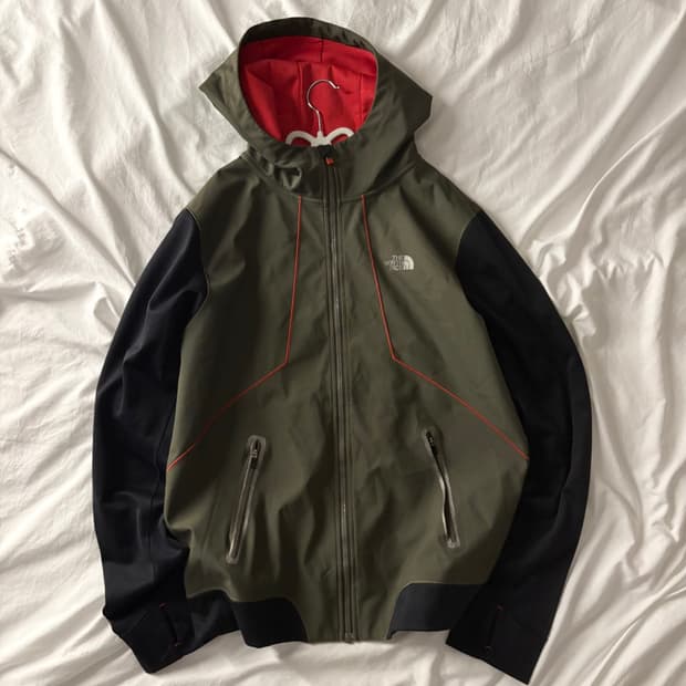 노스페이스 카키 후드자켓