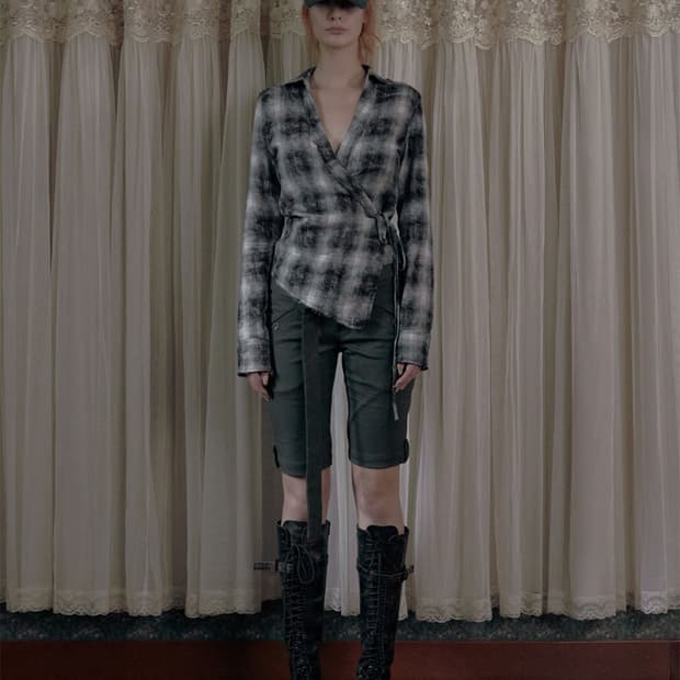 보헤미안서울 BELTED RIDING HALF PANTS OLIVE S