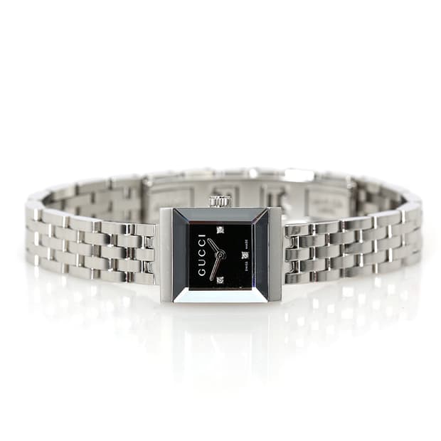 구찌 다이아 워치 128.5 스틸 미니 시계 팔찌 YA128507