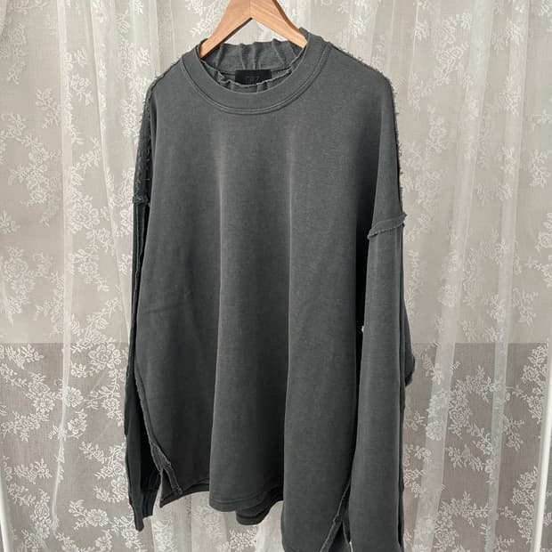 F) 그레일즈 GRZ 오버사이즈 롱슬리브 차콜