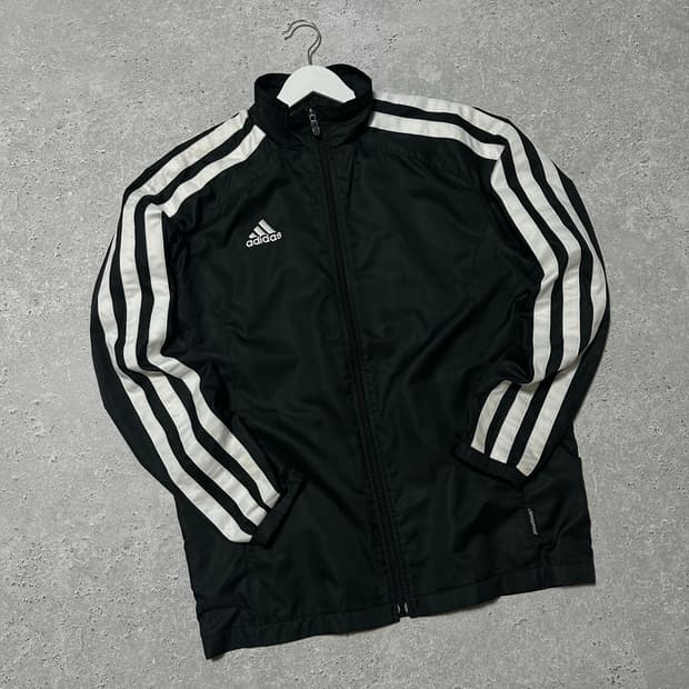 아디다스 JP 빅 삼선 블랙 바람막이