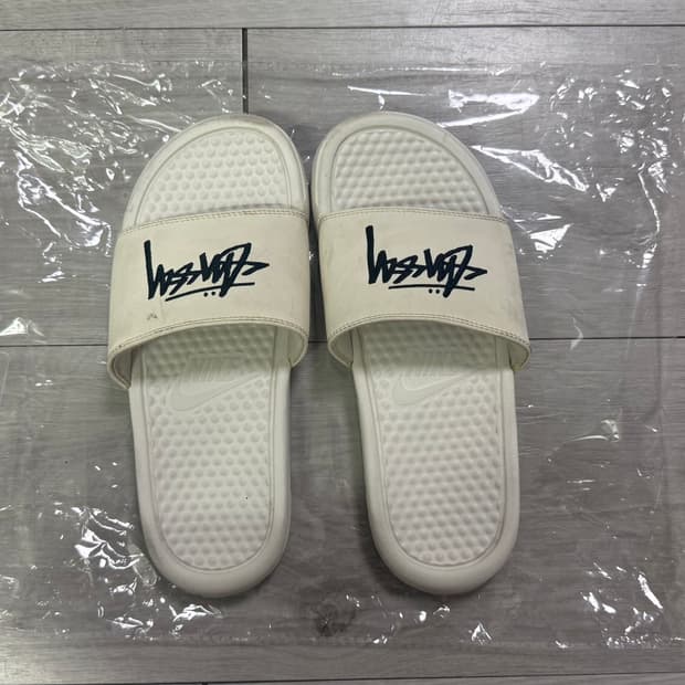Nike x Stussy Benassi Slide Sail