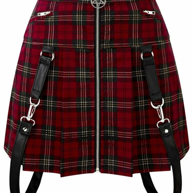 킬스타 타탄체크 스커트 
