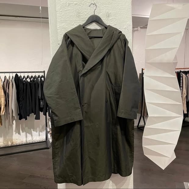 요지 야마모토 오버사이즈 후디드 파카