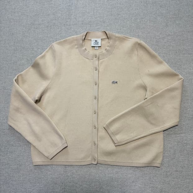 라코스테 베이직 크루넥 가디건