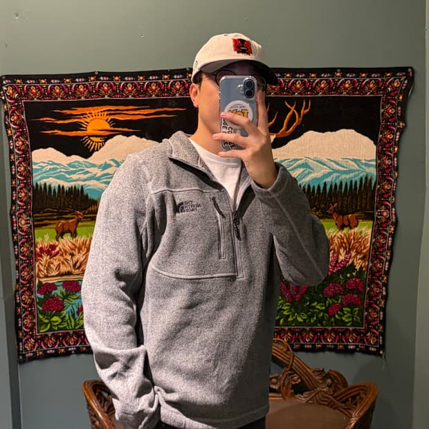 노스페이스 미국판 신칠라 감성 플리스 M (100-103)