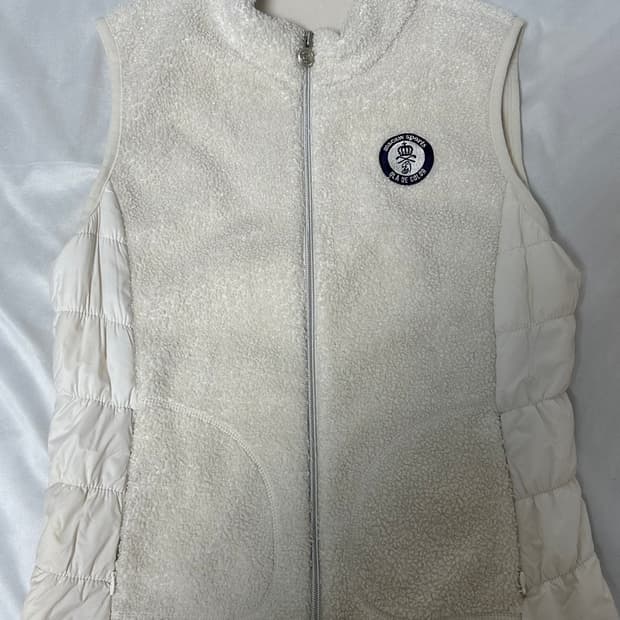 Macaw White Fleece Vest