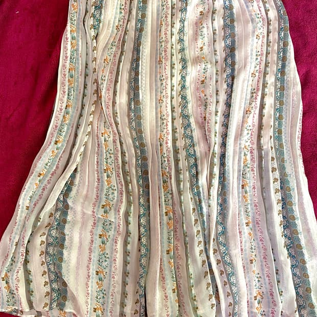 floral japanese vintage skirt