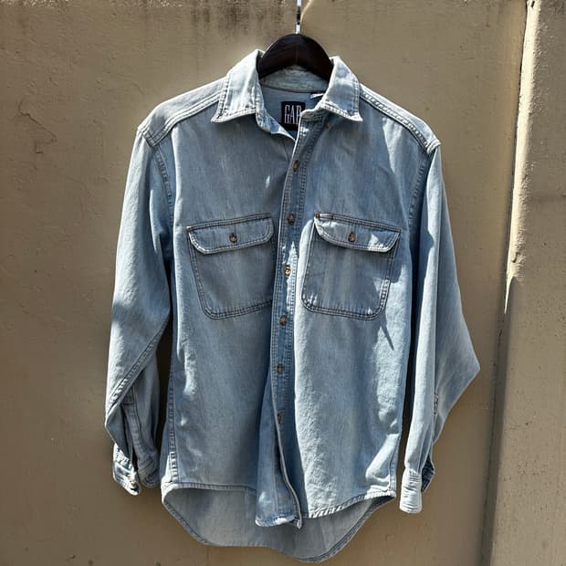 90s old GAP Made in U.S.A. Denim Shirt