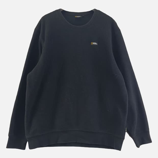 내셔널지오그래픽 블랙 남자 맨투맨 XXL N7439