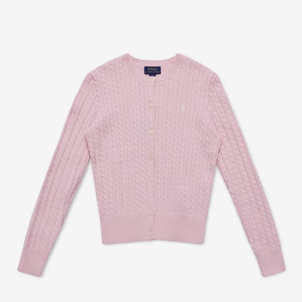 새상품) 폴로 케이블 가디건 L