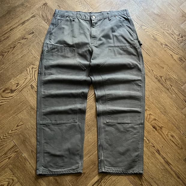 [38]칼하트 USA 차콜그레이 더블니 워크 팬츠