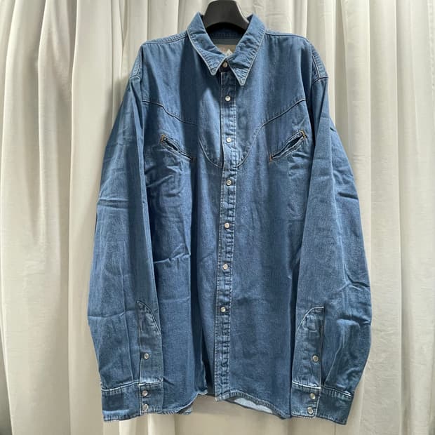 섀퍼/ 웨스턴 데님 셔츠/ XXL