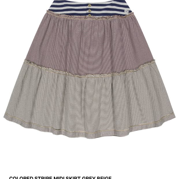 코이세이오 스트라이프 미디 스커트 1사이즈