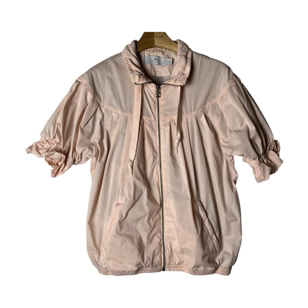 [Adidas] 아디다스 x 스텔라맥카트니 핀턱 셔링 하프 바람막이