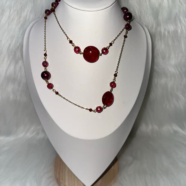 오리엔탈 고스펑크 레이어드 목걸이