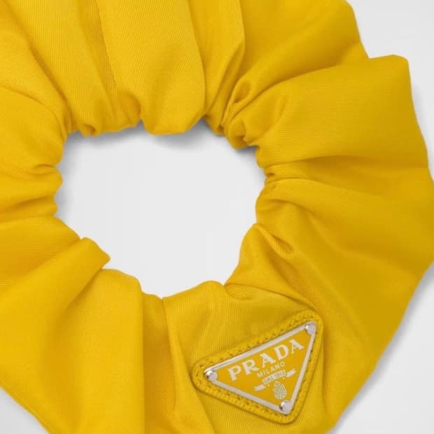 미사용 프라다 헤어슈슈 스크런치