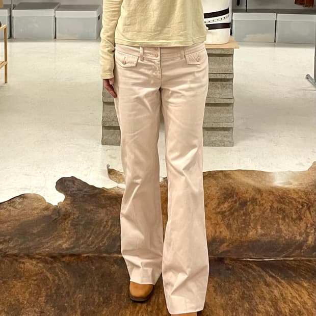 BURBERRY boots-cut pants 버버리 부츠컷 팬츠