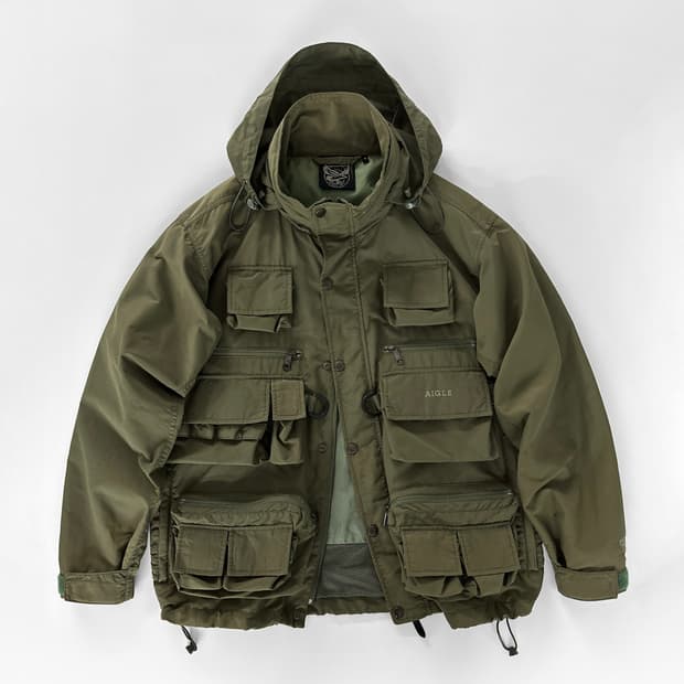 00s 빈티지 에이글 멀티 포켓 피싱 자켓