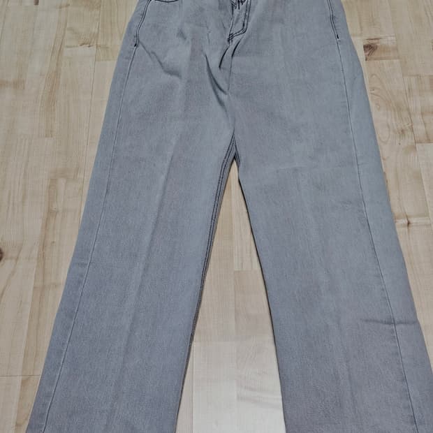 와이드 데님 팬츠 (LIGHT GREY)
