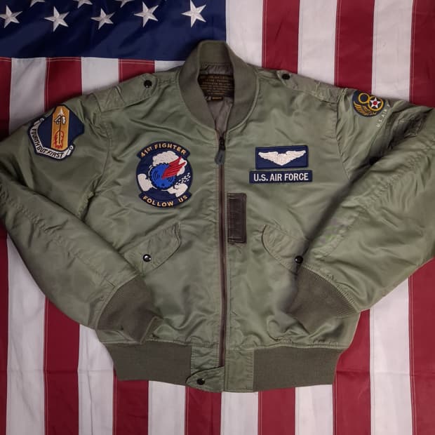 특A 빈티지 밀리터리 미공군 TYPE 항공자켓