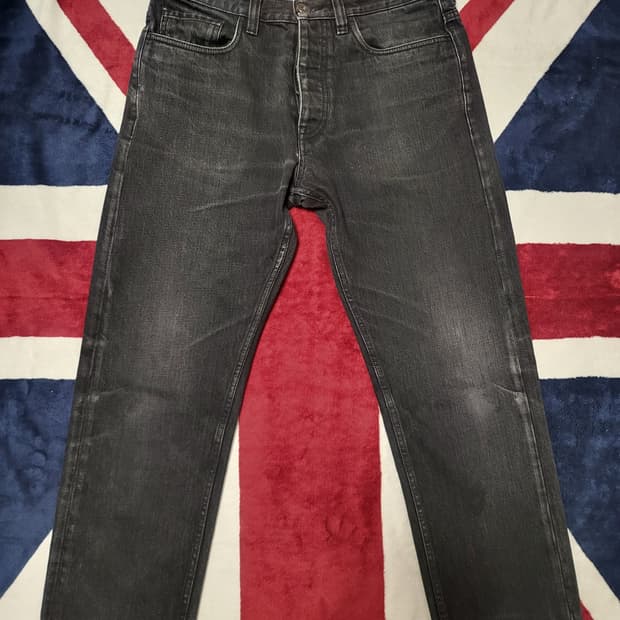 프라다 블랙 데님 팬츠