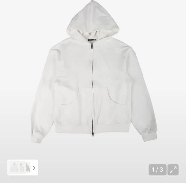 ertr 니들 레더 후드 집업 m