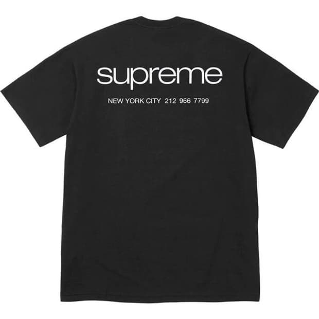 슈프림 nyc 티셔츠 블랙 L