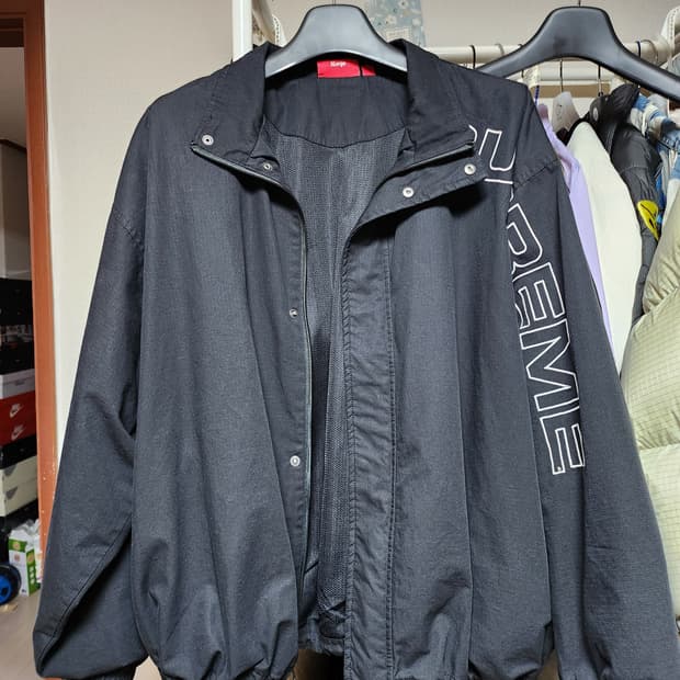 25Fw 슈프림 스펠아웃 립스탑 트랙 자켓