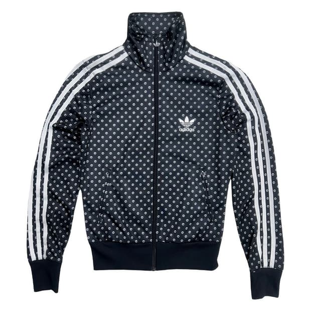 아디다스 빈티지 파이어버드 밸로고 립패턴 트랙탑 85