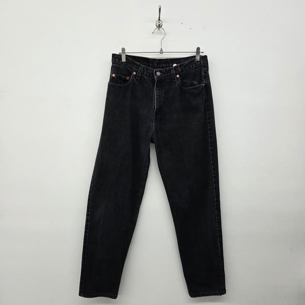 리바이스560 90s 빈티지 블랙 데님 팬츠 허리32in