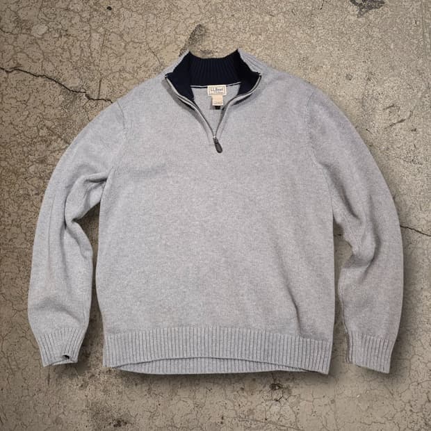 L.L.BEAN 쿼터집업 풀오버 스웨터