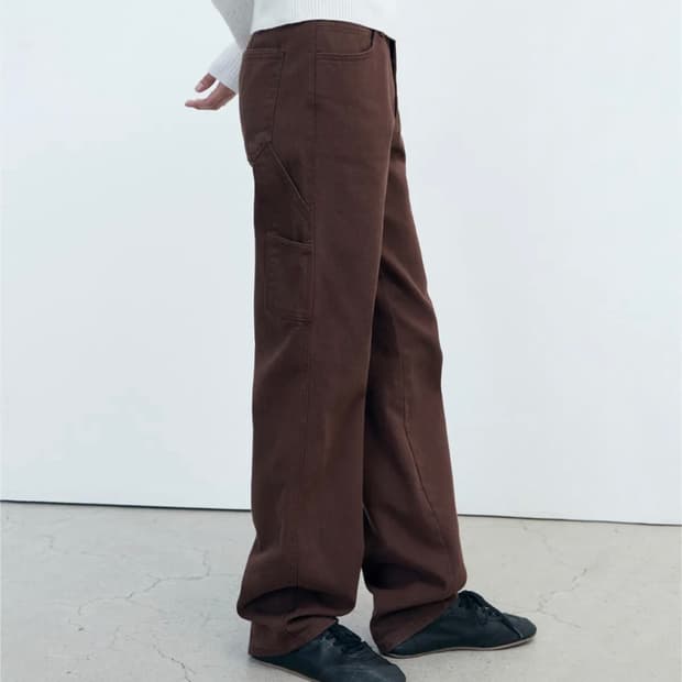 포유어아이즈온리 Joey Pocket Denim (Dark Brown)