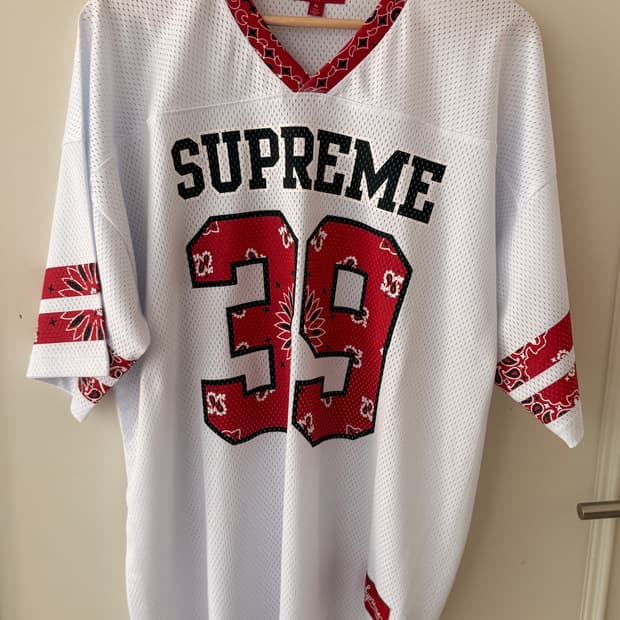 슈프림(Supreme) 반다나 풋볼 저지 -25SS