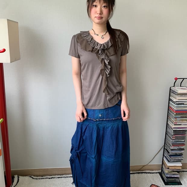 ethnic frill top