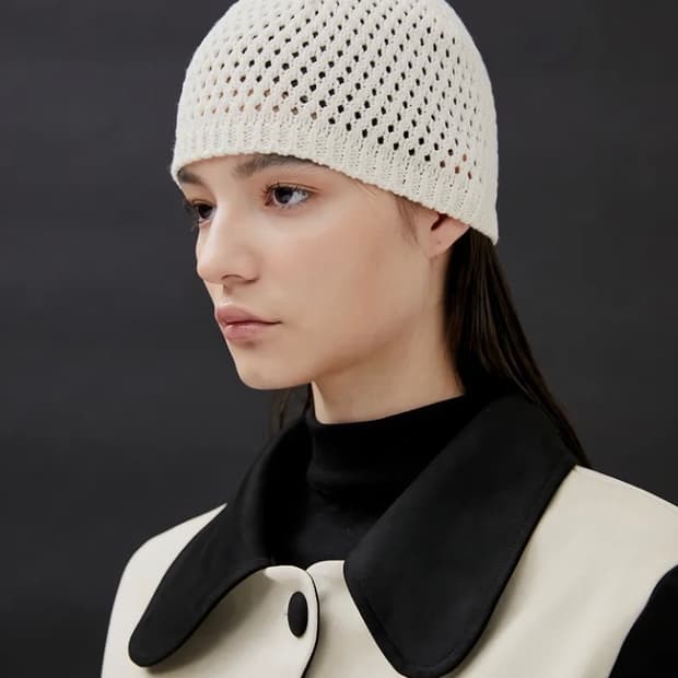 플레어업 riri 5.Gauge Knit Beanie - Cream