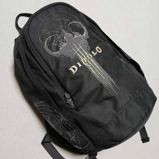 Diablo 블리자드 디아블로 굿즈 백팩 가방 빈티지