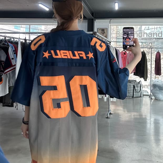 FUBU 풋볼 스타 그라데이션 농구져지