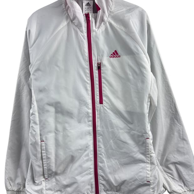 아디다스 핑크화이트 바람막이1449