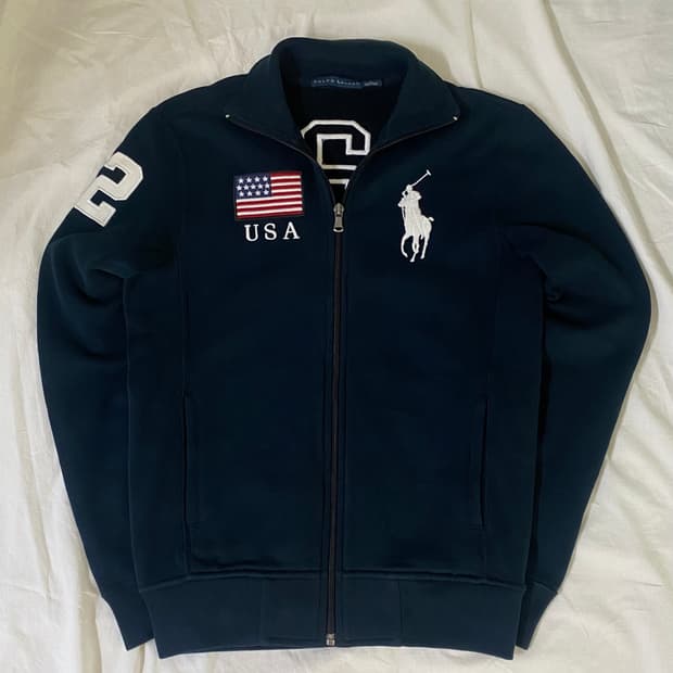 폴로 usa 빅포니 집업