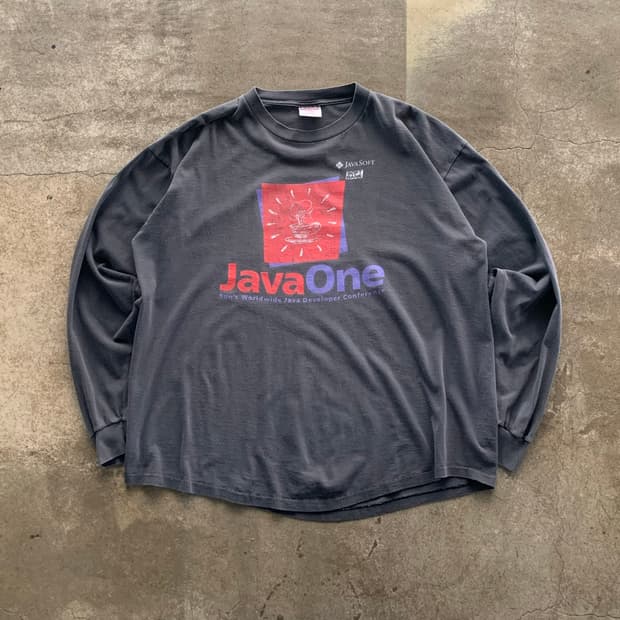 90s Javaone 디벨로퍼 컨퍼런스 프로모션 티셔츠