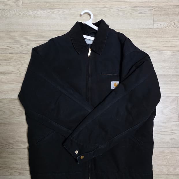 L) 칼하트 WIP OG 디트로이트 자켓 블랙 에이지드 캔버스