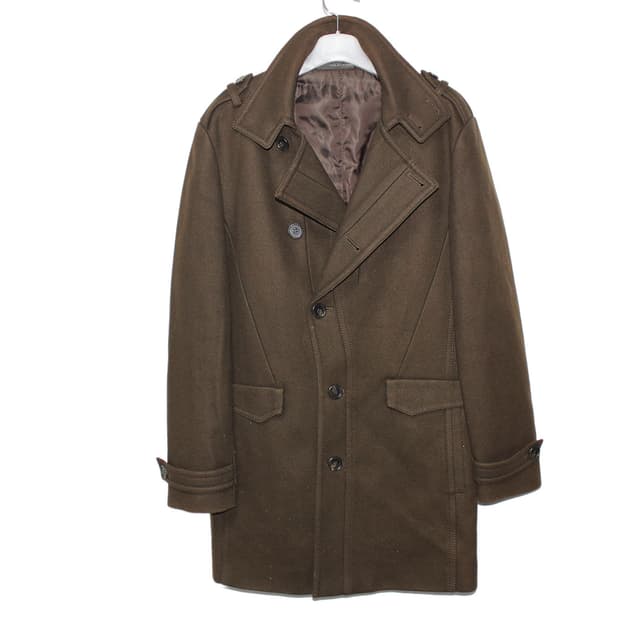 솔리드옴므 캐시미어 하이넥 오피서 코트 